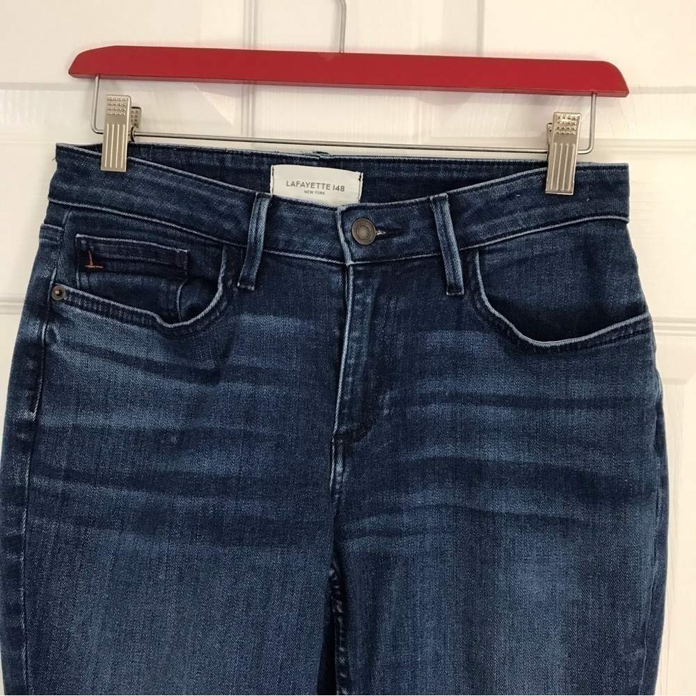 lafayette 148 New York Mercer style jeans EUC 27 waist or size 4 premium denim - Picture 3 of 7